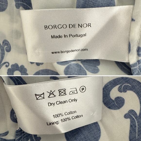 NEW Borgo de Nor Julia Cotton Dress Venezia blue size US 8 / UK 12 - Picture 13 of 16